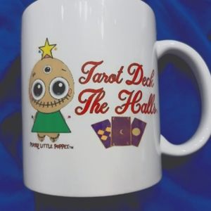Tarot Deck The Halls™: Brand New Handmade 11 oz. Drinking Mug For Tarot Fans